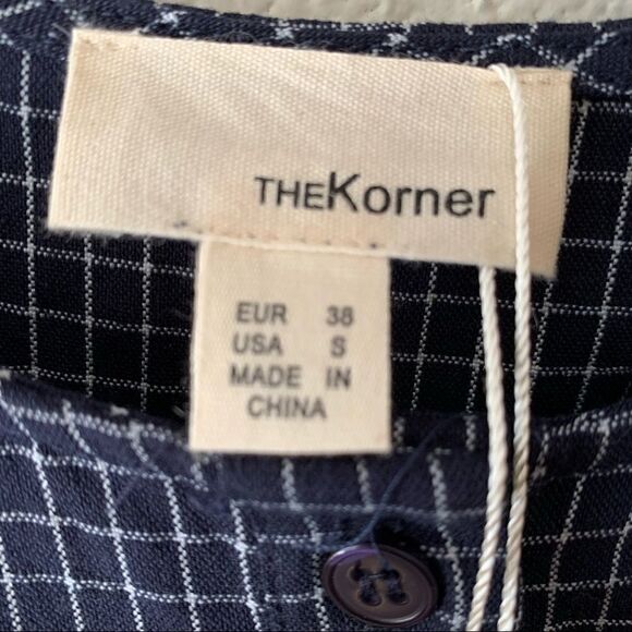 NWT Anthropologie The Korner Check Prairie Dress - Picture 2 of 5